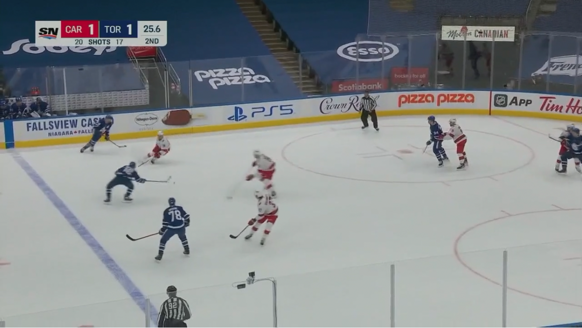 Maple Leafs O-Zone Give & Go Face-Off Play
